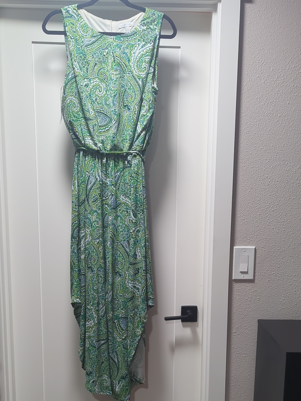 London Times Green Paisley Jumpsuit